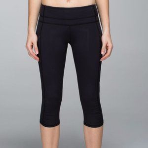 Black Lululemon Run A Marathon Crop